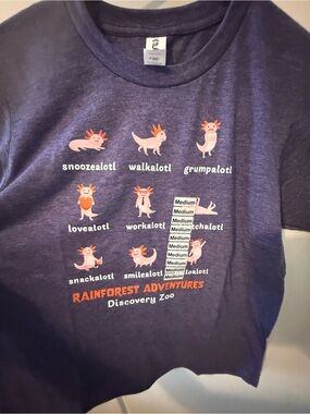 Kids' Purple Axolotyl Rainforest Adventures Graphic Tee - Discovery Zoo